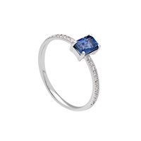 Anello Gioielleria Dossena  Donna in Oro Zaffiro blu 284918ZB
